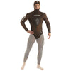 Chaqueta de neopreno Alga Hombre 5mm Marrón XXXL Seac 1-161-XXXL