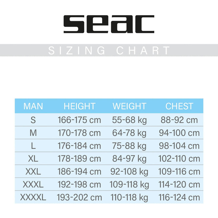 Traje de neopreno Ciao Hombre 2,5mm XXXL Seac 1-18-XXXL