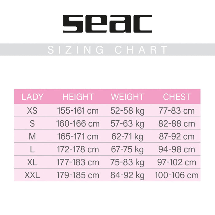 Traje de neopreno Relax Corto Mujer 2,2mm XS Seac 1-40-XS