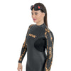 Traje de baño Energy Mujer 2mm Negro-Naranja XXL Seac 1-50-XXL