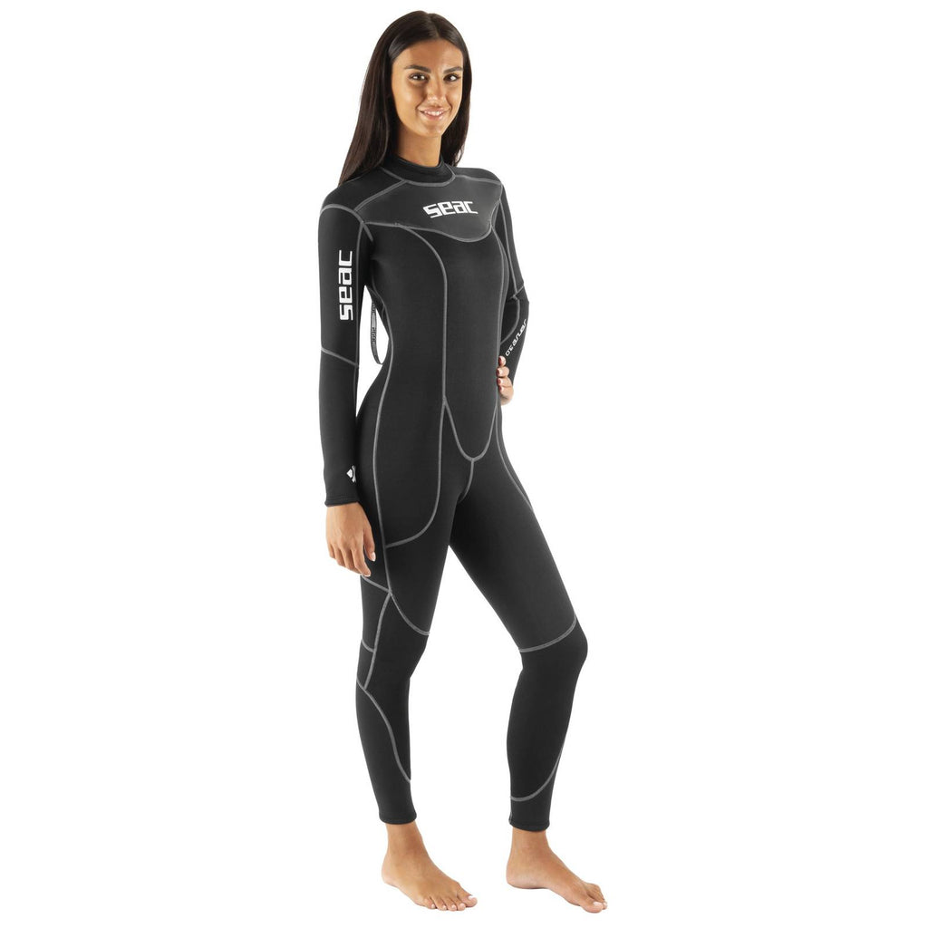 Traje de neopreno Sense Negro Mujer 3mm XL Seac 1-79-XL