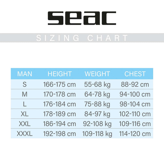 Traje de neopreno Royal Hombre 5mm Negro XL Seac 1-83-XL