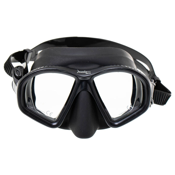 Máscara de buceo negra mate Marlin 10300