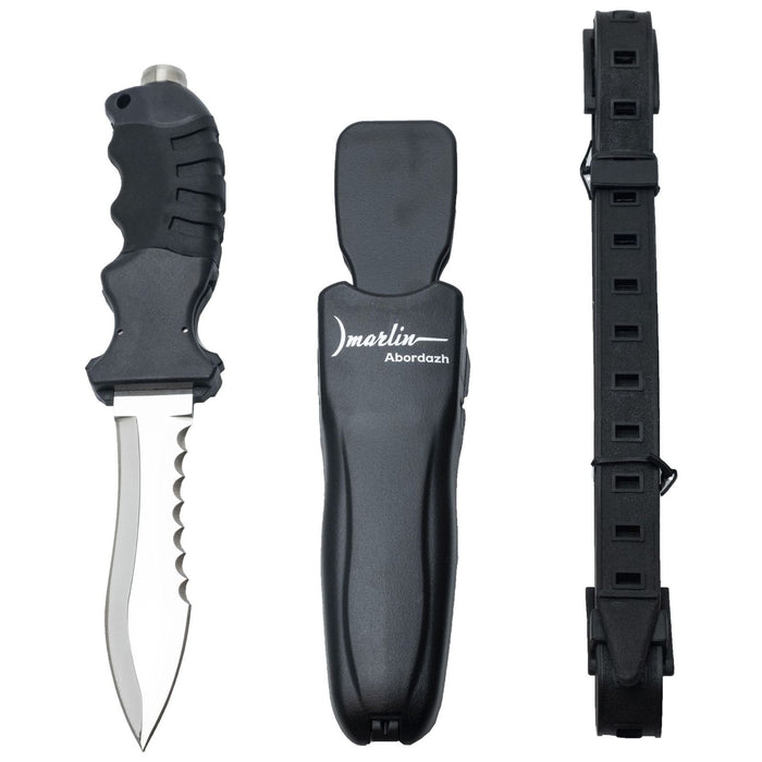 Cuchillo de pesca submarina Abordazh de acero inoxidable Marlin 10940