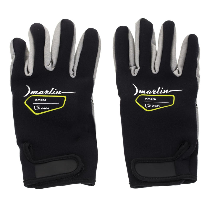 Guantes de Buceo Amara 1.5mm Negro-Gris Talla XL Marlin 1096040