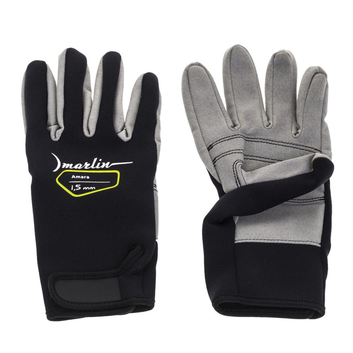Guantes de Buceo Amara 1.5mm Negro-Gris Talla XL Marlin 1096040