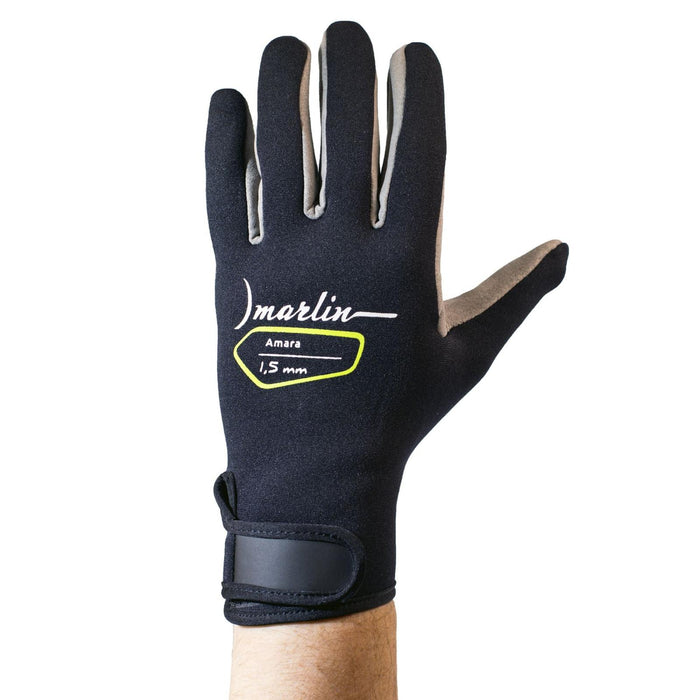 Guantes de Buceo Amara 1.5mm Negro-Gris Talla XL Marlin 1096040