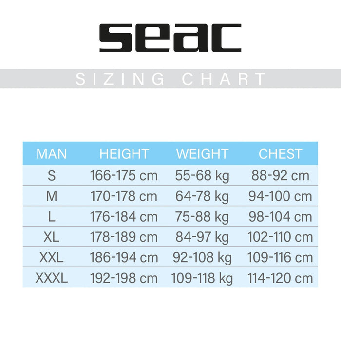 Chaleco Corto Hombre 2,5mm S Seac 11-4-S