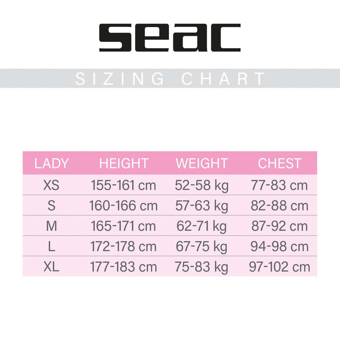Chaleco Corto Mujer 2,5mm XL Seac 11-5-XL