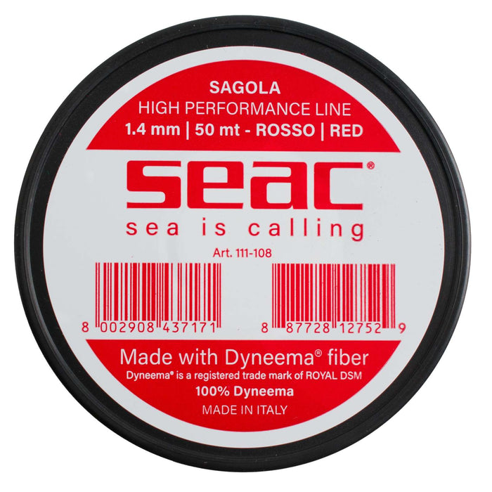 Núcleo Dyneema Rojo 50m 1,4mm Seac 111-108