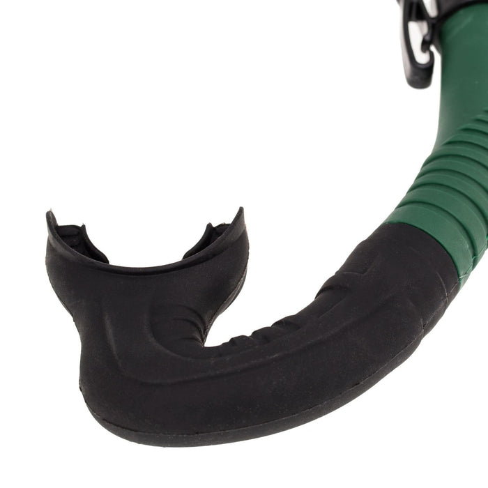 Tubo de snorkel mate verde Marlin 11232