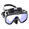 Máscara de buceo Visualator negra con lentes amarillos espejados Marlin 11423