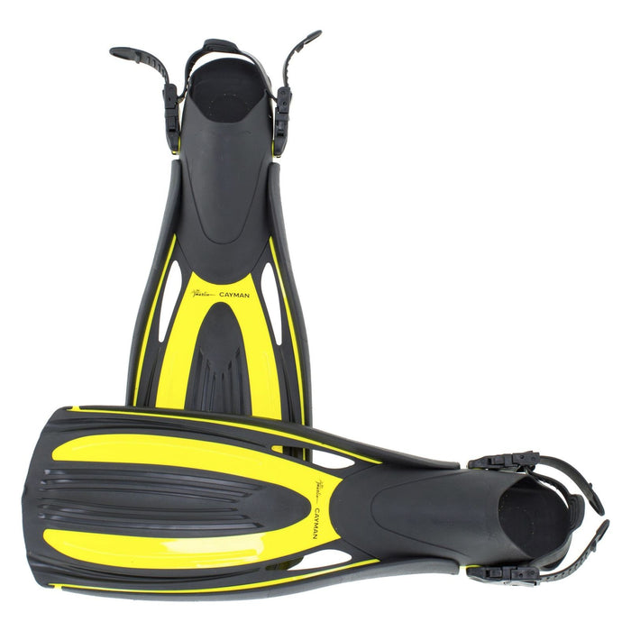 Aletas de Buceo Cayman Abiertas Amarillas Talla L-44,5-46 Marlin 11544