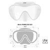 Máscara de Buceo Frameless Duo Blanca Marlin 117428