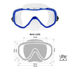 Máscara de Buceo Look Azul-Cristal Marlin 117445