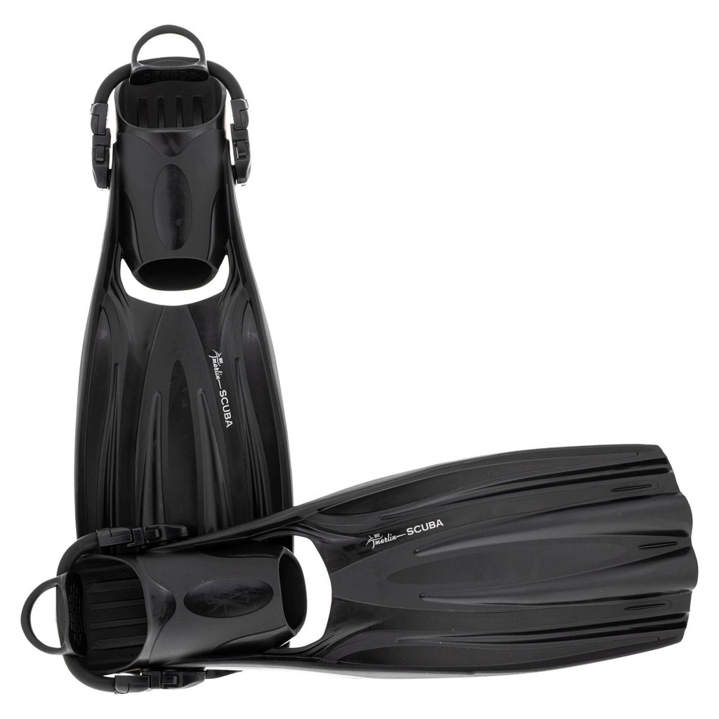Aletas de Buceo Scuba Ebs Negras Talla L-44,5-49 Marlin 117446