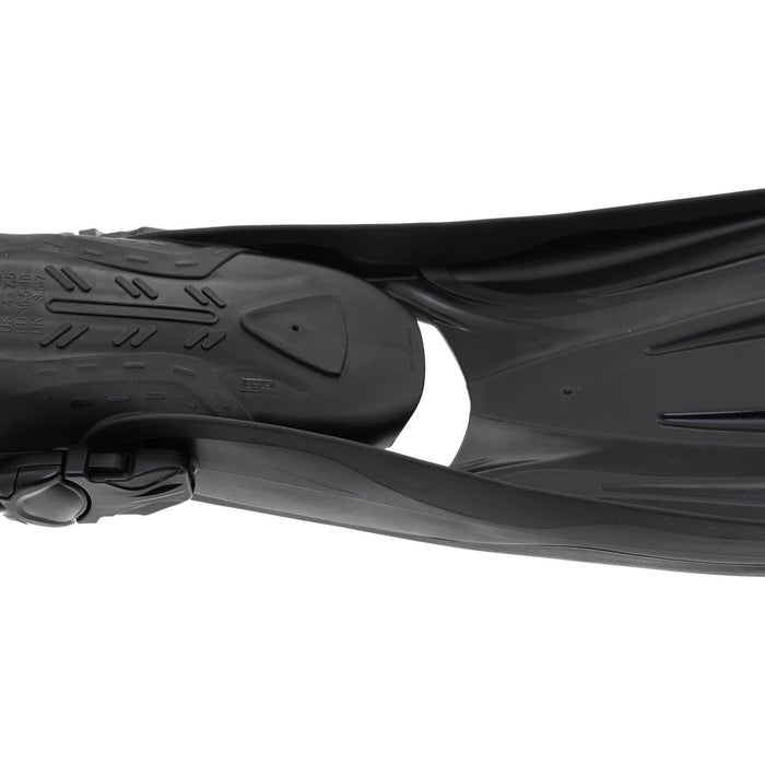 Aletas de Buceo Scuba Ebs Negras Talla L-44,5-49 Marlin 117446