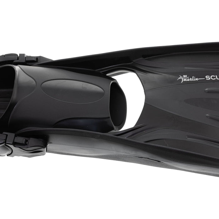 Aletas de Buceo Scuba Ebs Negras Talla L-44,5-49 Marlin 117446