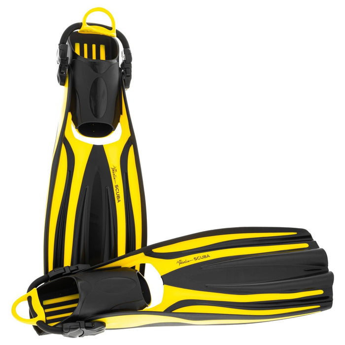 Aletas de Buceo Scuba Ebs Amarillas Talla S-35,5-40 Marlin 117451