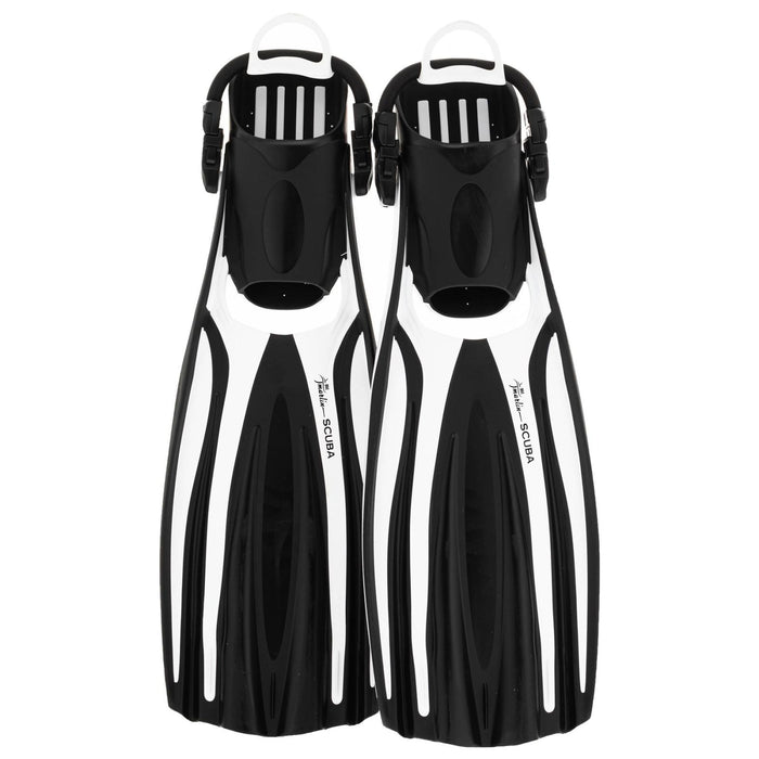 Aletas de Buceo Scuba Ebs Blancas Talla S-35,5-40 Marlin 117456