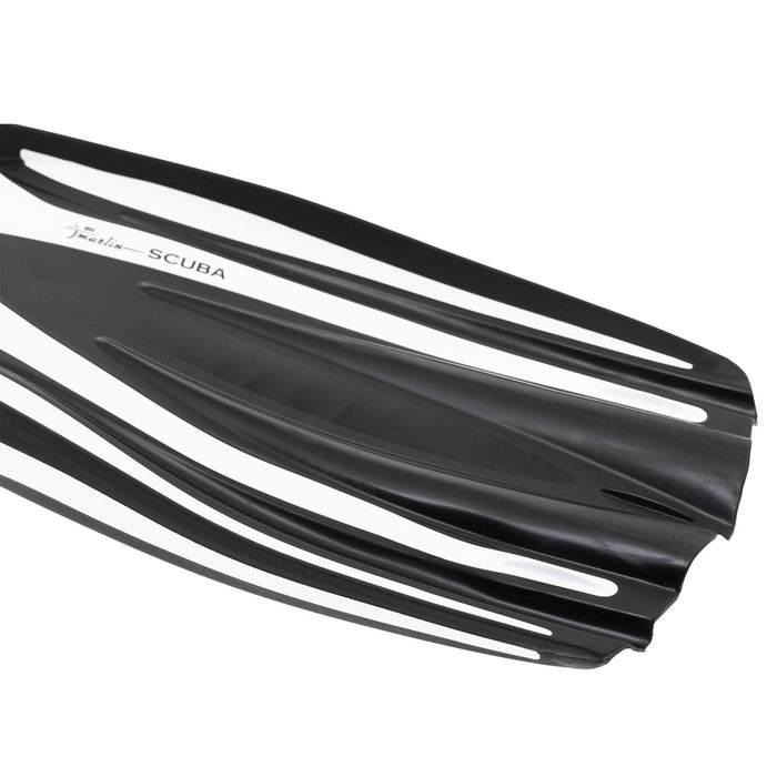 Aletas de Buceo Scuba Ebs Blancas Talla S-35,5-40 Marlin 117456