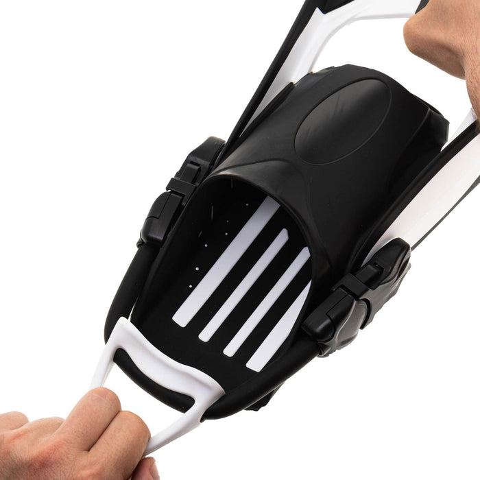 Aletas de Buceo Scuba Ebs Blancas Talla S-35,5-40 Marlin 117456