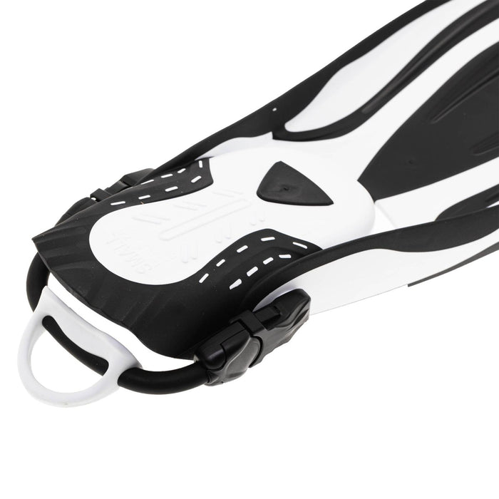 Aletas de Buceo Scuba Ebs Blancas Talla S-35,5-40 Marlin 117456