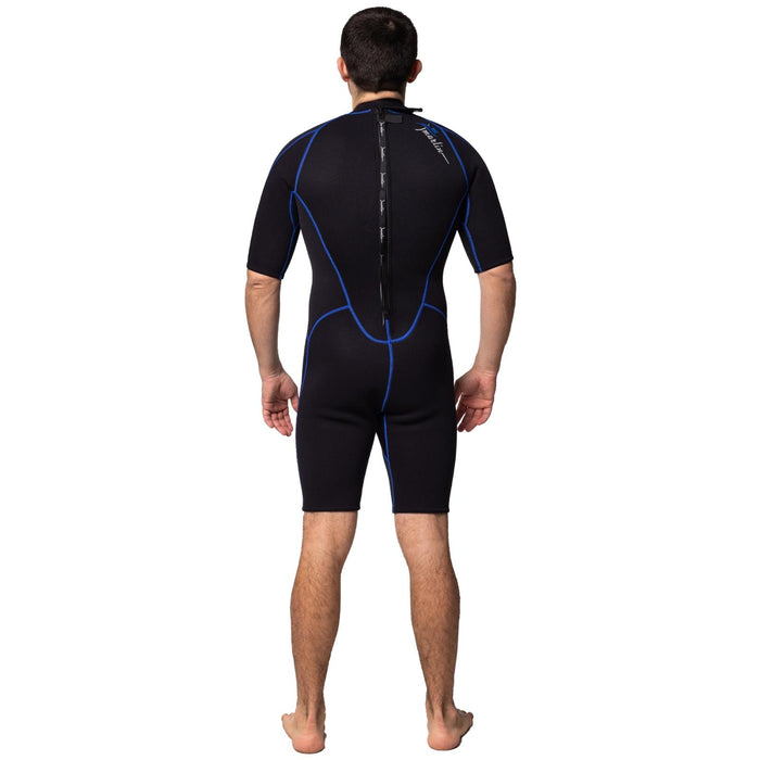 Traje de Baño Corto Malibu Hombre 2.5mm Negro-Azul Talla M Marlin 117605