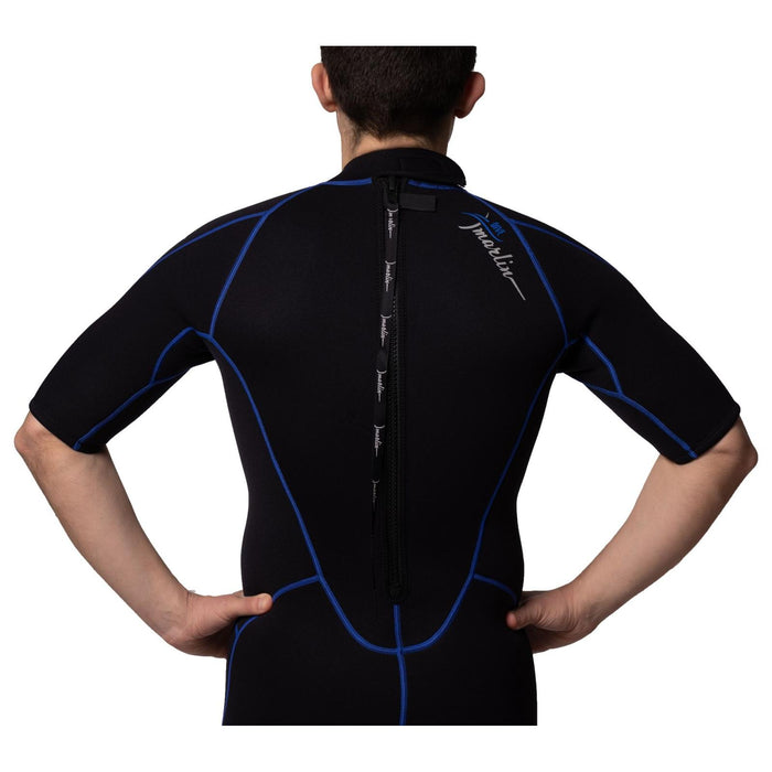 Traje de Baño Corto Malibu Hombre 2.5mm Negro-Azul Talla M Marlin 117605