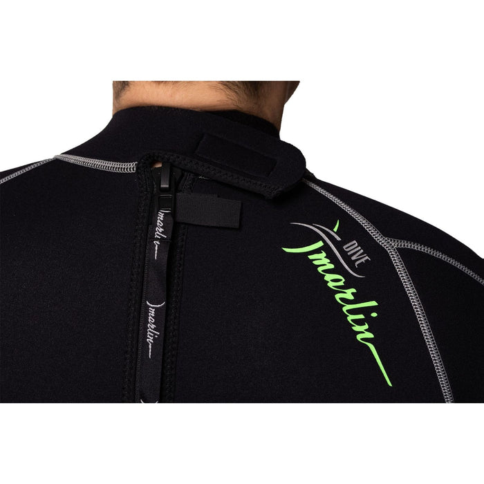 Traje de Baño Corto Malibu Hombre 2.5mm Negro-Plata Talla L Marlin 117610
