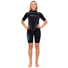 Traje de Baño Corto Malibu Mujer 2.5mm Negro-Azul Aqua Talla XS Marlin 117625