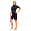Traje de Baño Corto Malibu Mujer 2.5mm Negro-Azul Aqua Talla XS Marlin 117625