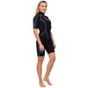 Traje de Baño Corto Malibu Mujer 2.5mm Negro-Azul Aqua Talla XS Marlin 117625