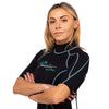 Traje de Baño Corto Malibu Mujer 2.5mm Negro-Azul Aqua Talla XS Marlin 117625