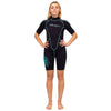 Traje de Baño Corto Malibu Mujer 2.5mm Negro-Azul Aqua Talla XL Marlin 117626