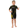 Traje de Snorkel Corto Malibu Niños 2.5mm Negro-Amarillo Talla M Marlin 117630