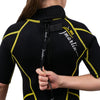 Traje de Snorkel Corto Malibu Niños 2.5mm Negro-Amarillo Talla M Marlin 117630