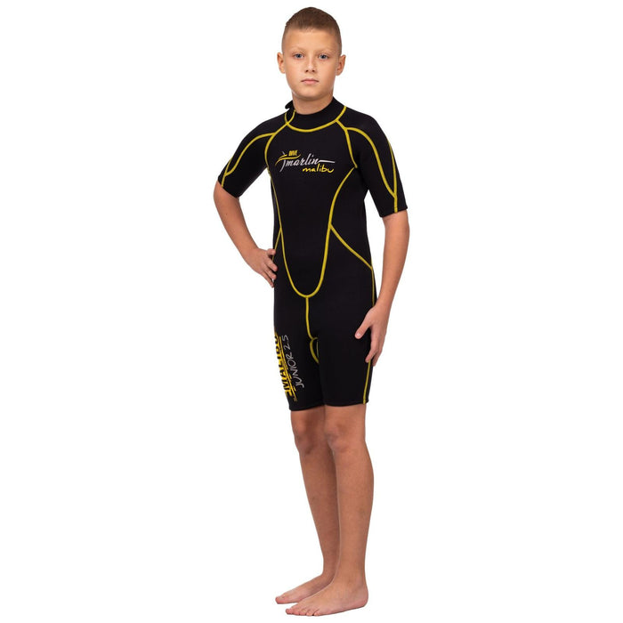 Traje de Snorkel Corto Malibu Niños 2.5mm Negro-Amarillo Talla M Marlin 117630
