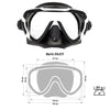 Máscara de buceo Enjoy Blanco-Negro Marlin 118129