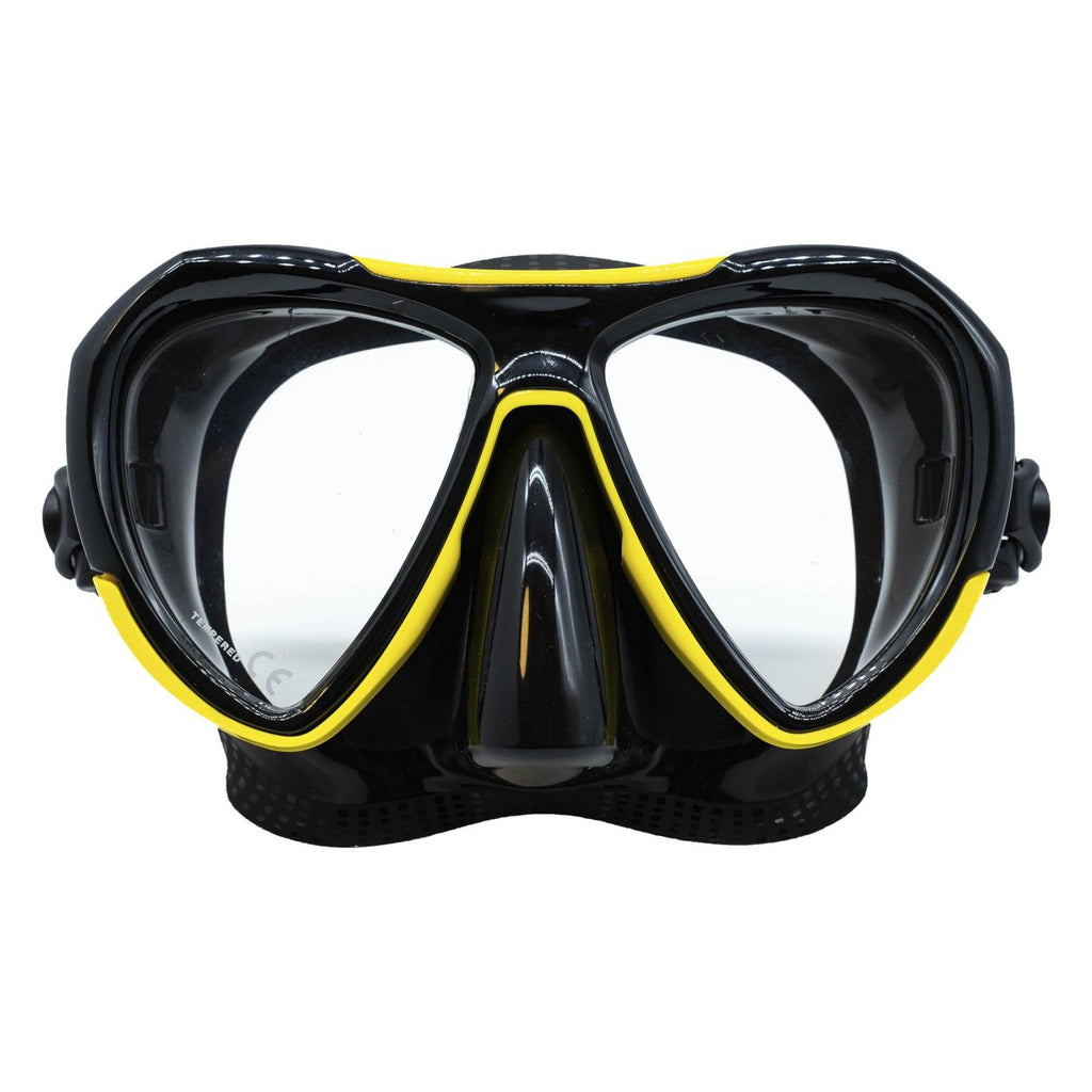 Máscara de pesca submarina Diamond Amarillo-Negro Marlin 118272