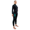 Traje de Snorkel Malibu Mujer 2.5mm Negro-Aqua Azul Talla XL Marlin 118324