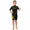 Traje de Snorkel Corto Malibu Niños 2.5mm Negro-Amarillo Talla XXS Marlin 118331