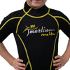 Traje de Snorkel Corto Malibu Niños 2.5mm Negro-Amarillo Talla XXS Marlin 118331