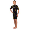 Traje de Snorkel Corto Malibu Niños 2.5mm Negro-Amarillo Talla XXS Marlin 118331