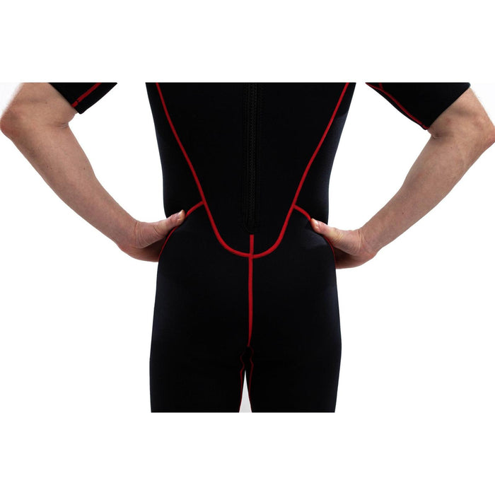 Traje de Baño Corto Malibu Hombre 2.5mm Negro-Rojo Talla M Marlin 118335