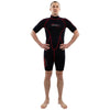 Traje de Baño Corto Malibu Hombre 2.5mm Negro-Rojo Talla M Marlin 118335