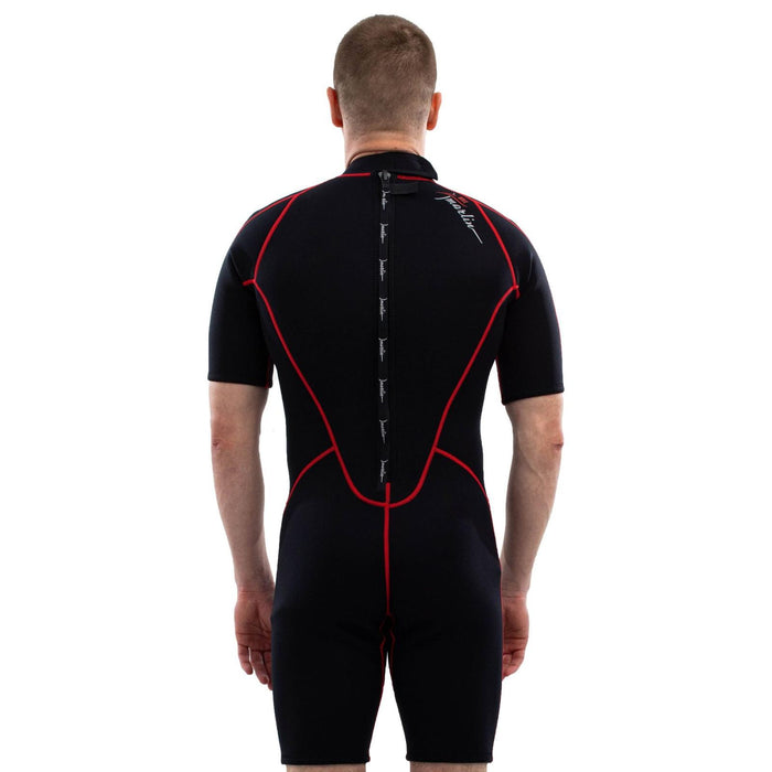 Traje de Baño Corto Malibu Hombre 2.5mm Negro-Rojo Talla M Marlin 118335