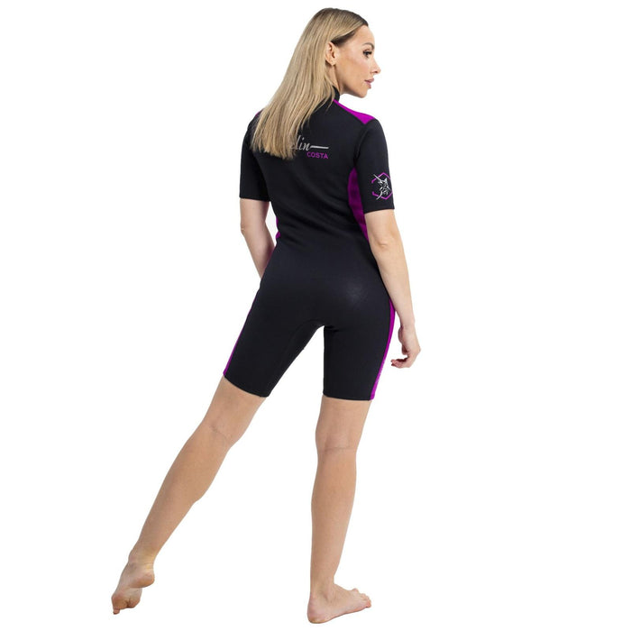 Traje corto Costa mujer 2mm negro-violeta talla XS Marlin 118458
