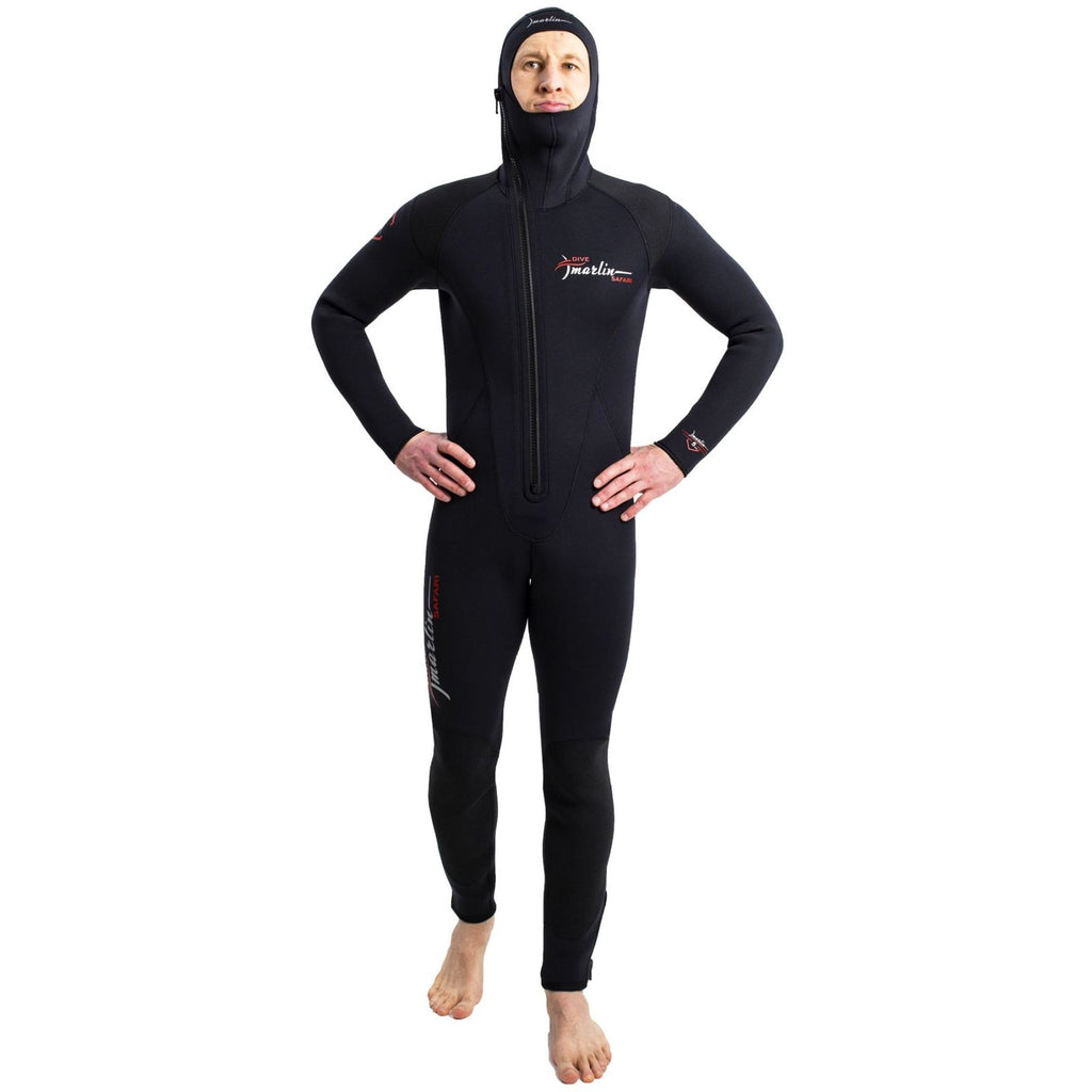 Traje de buceo con capucha Safari hombre 5mm negro talla L Marlin 118465