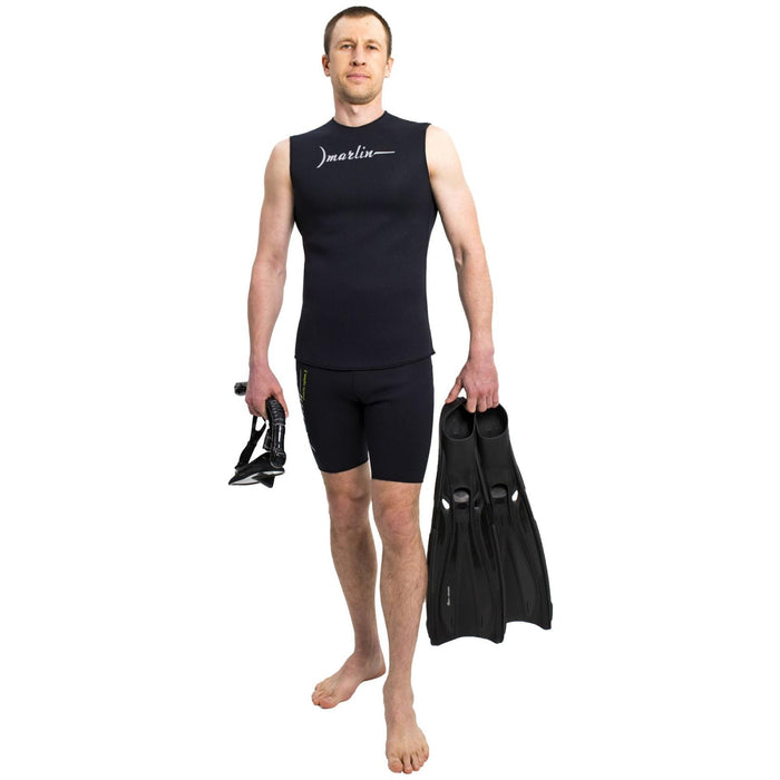 Chaleco de neopreno nylon 2mm negro talla XL Marlin 118479
